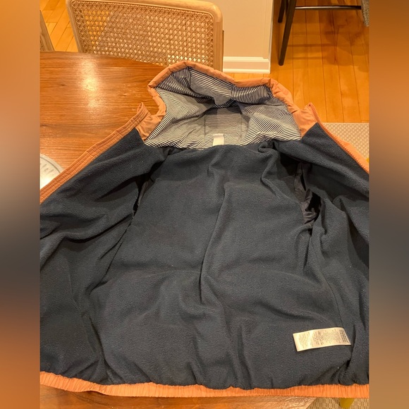 Peach Petit Bateau girl puffer - Picture 4 of 9